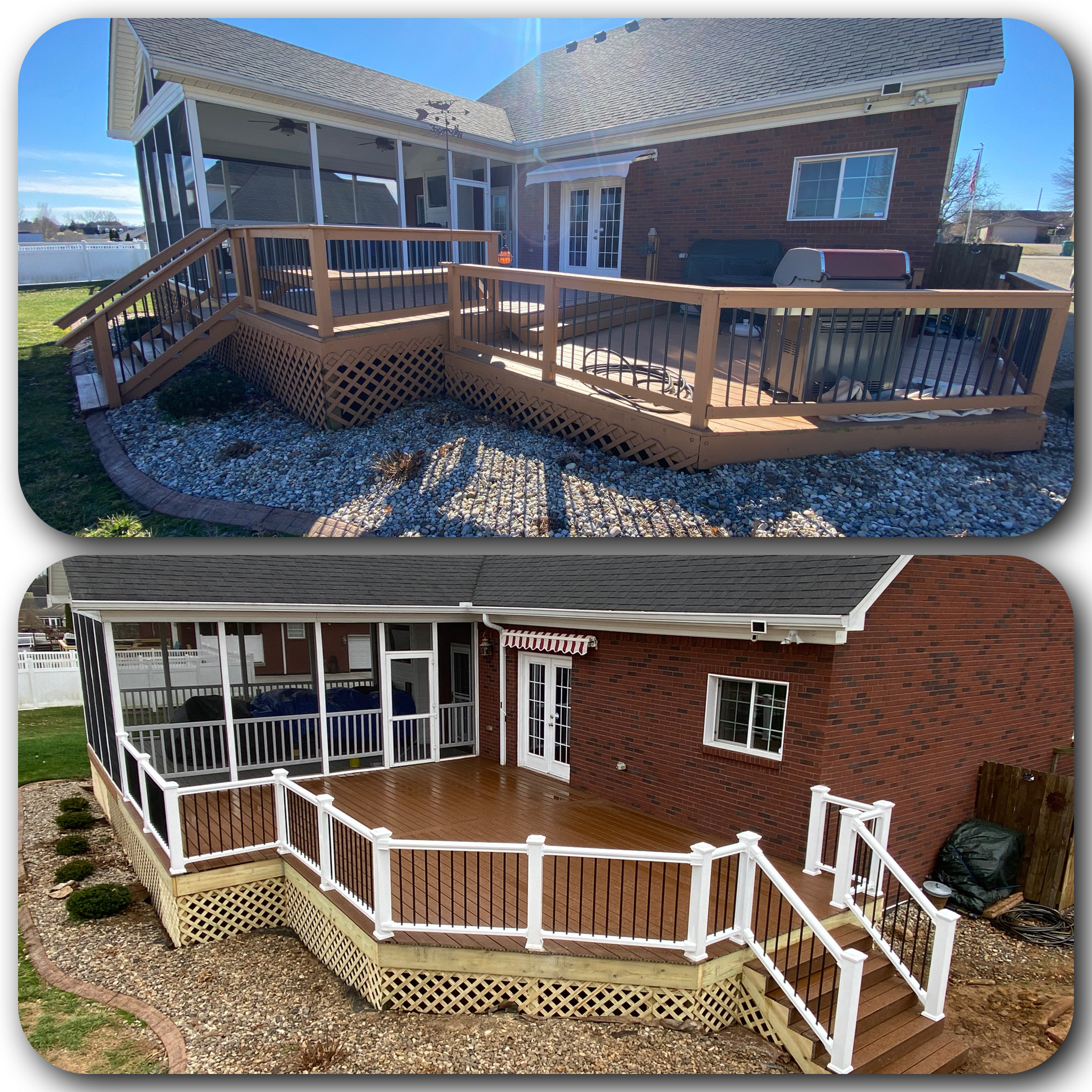 Composite Screened Porch Conversion