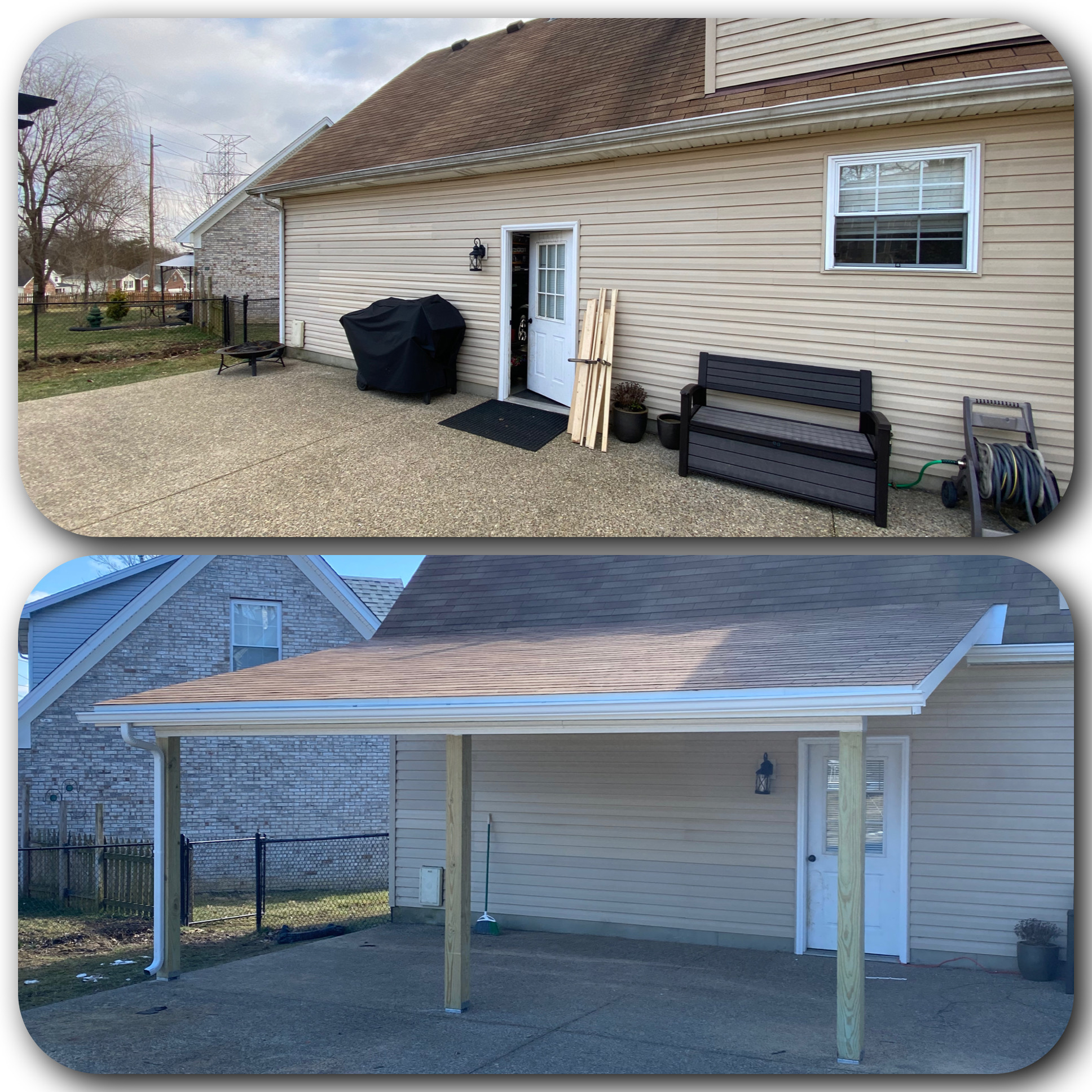 Side Entry Carport Build