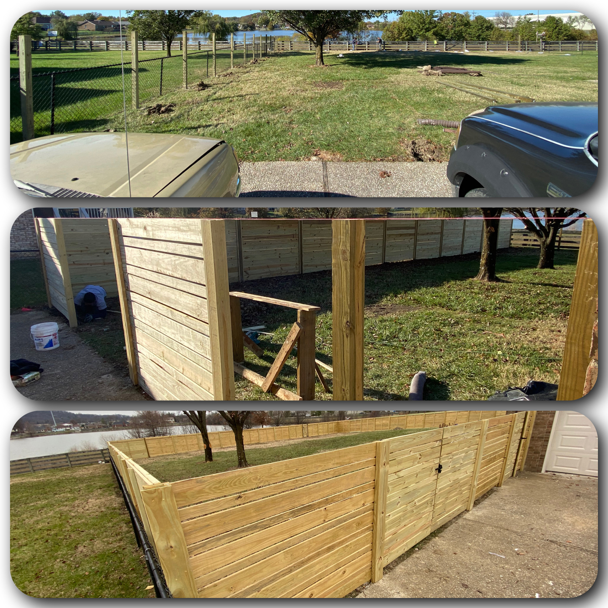 Lakeside Horizontal Privacy Fence