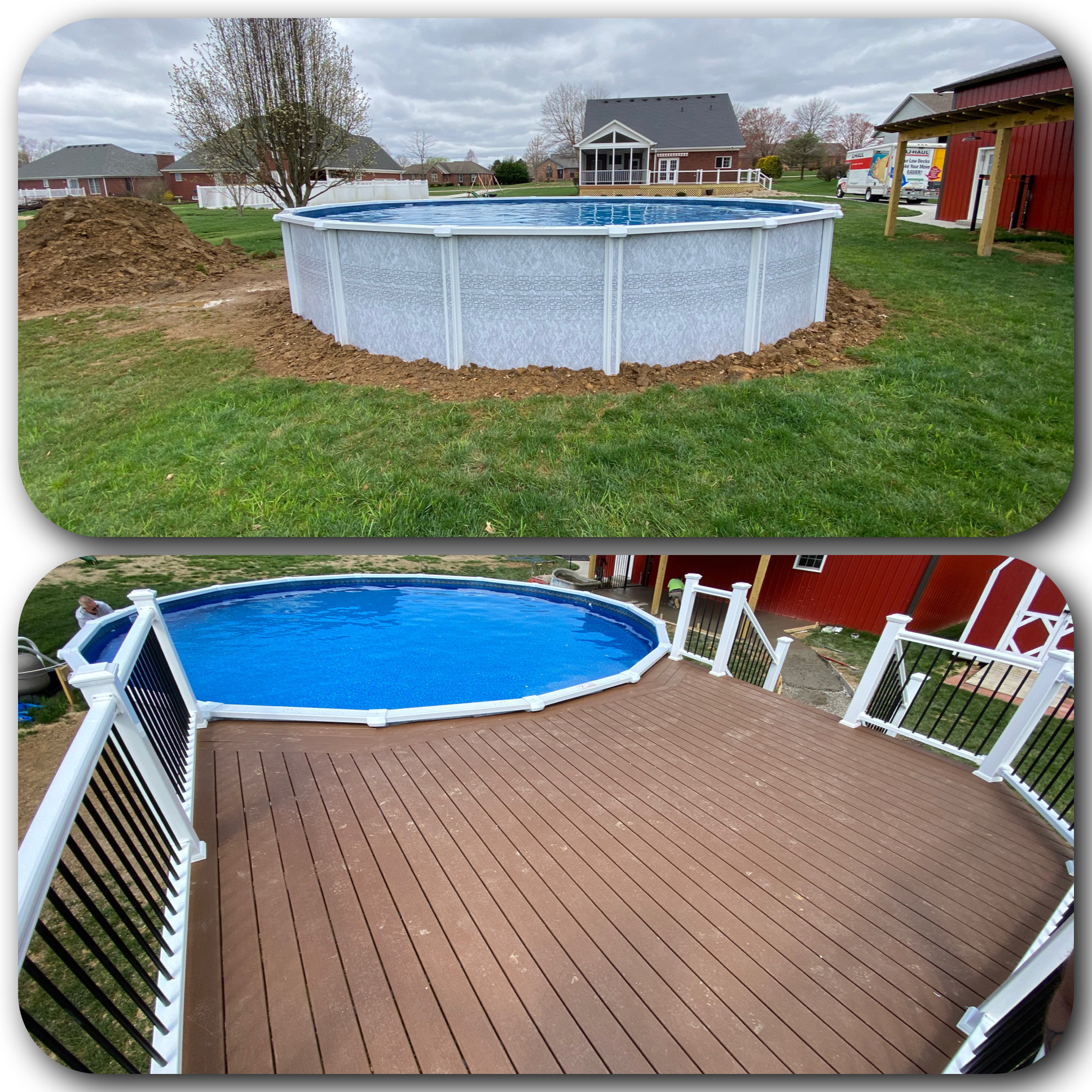 Above-Ground Pool Deck Build