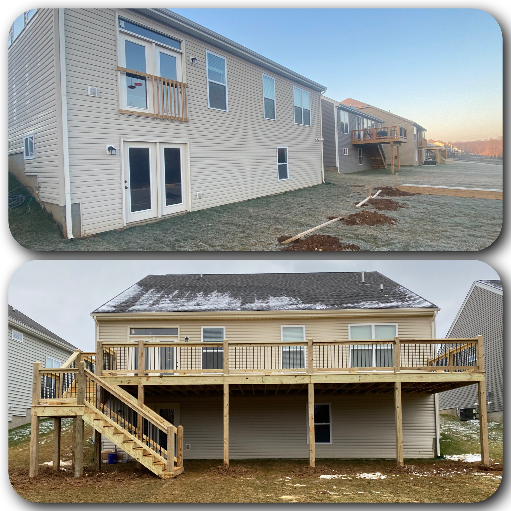 Elevated Deck with Stairs