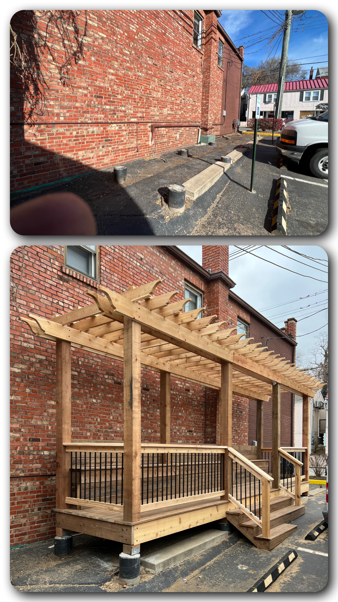 Cedar Pergola and Deck