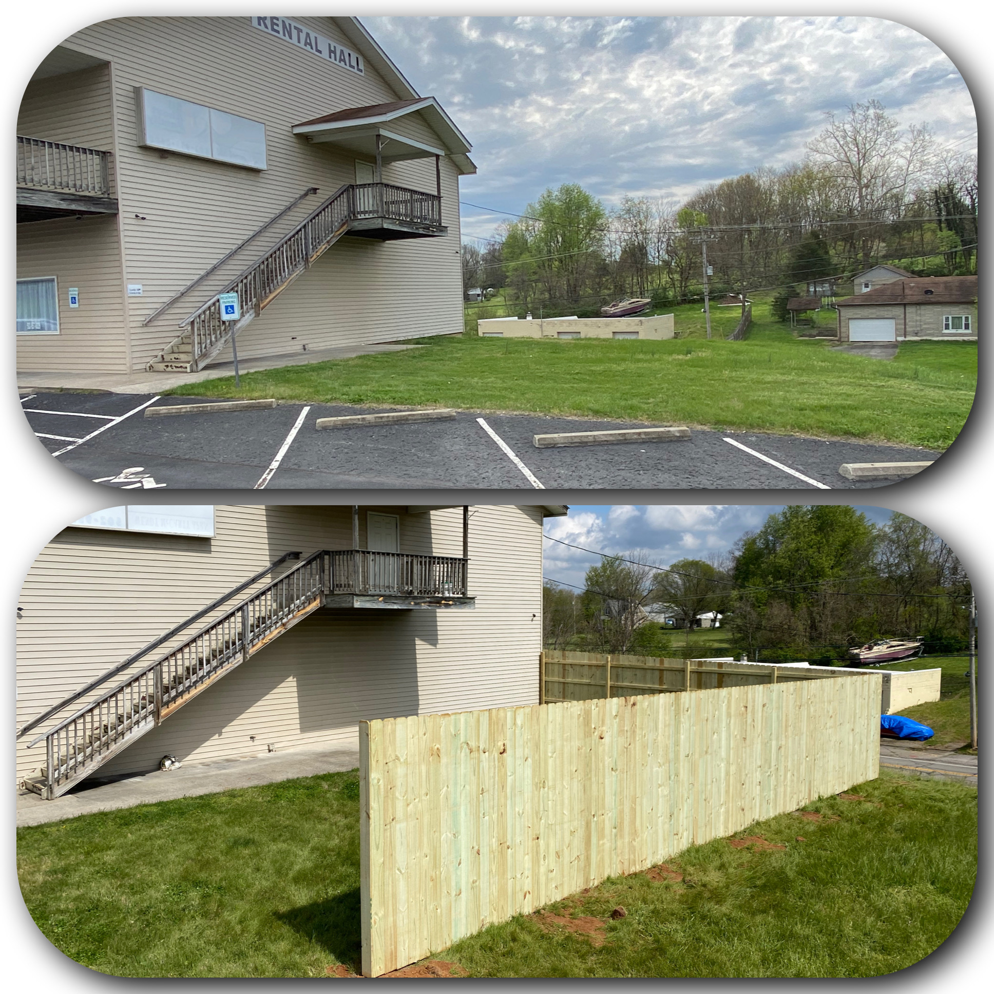 Commercial Privacy Fence Build