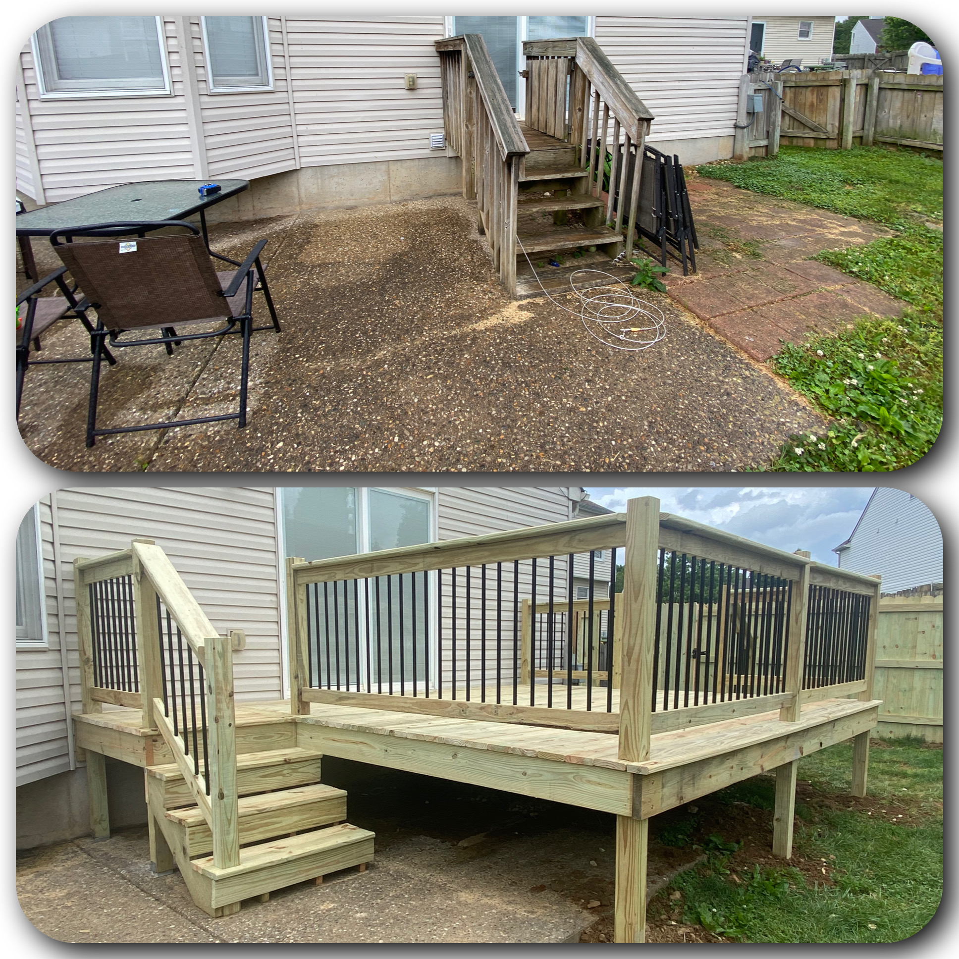 Backyard Deck Transformation