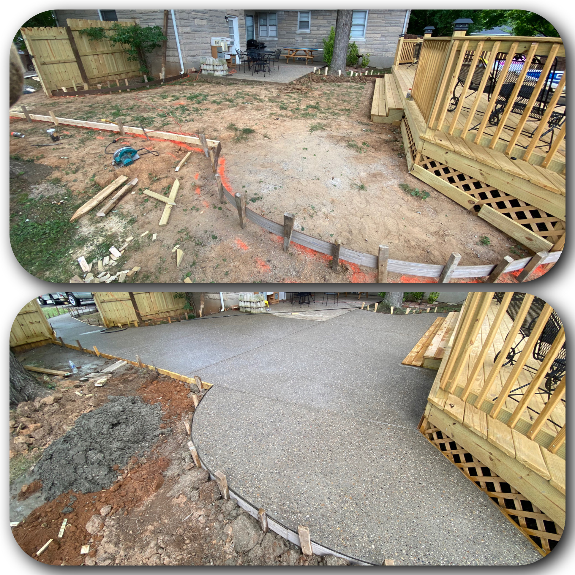 Exposed Aggregate Patio
